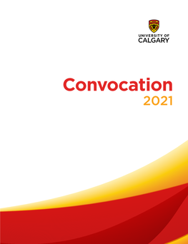 June 2021 Spring Convocation Program