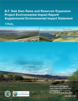 B.F. Sisk Dam Raise and Reservoir Expansion Project Final Environmental Impact Report/Supplemental Environmental Impact Statement