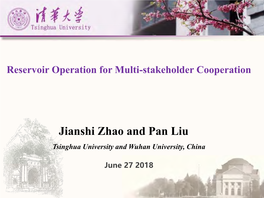 Jianshi Zhao and Pan Liu Tsinghua University and Wuhan University, China