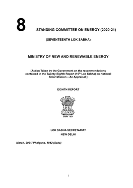 8 Standing Committee on Energy (2020-21)
