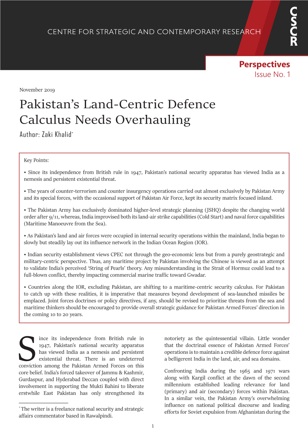 Pakistan's Land-Centric Defence Calculus Needs Overhauling