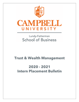 Trust & Wealth Management 2020