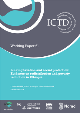 Evidence on Redistribution and Poverty Reduction in Ethiopia