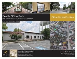 Seville Office Park Office Condo for Sale 8291-8299 Fredericksburg Rd San Antonio, TX 78229