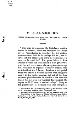 Medical Societies