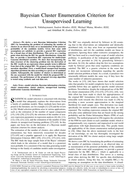 Bayesian Cluster Enumeration Criterion for Unsupervised Learning