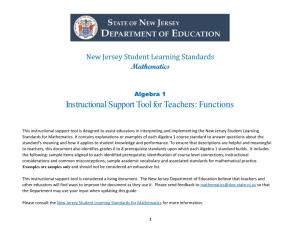 Instructional Support Tool for Teachers: Functions