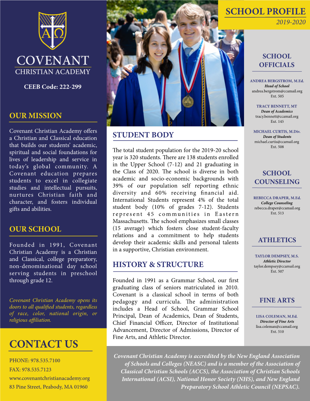 CCA School Profile 2019-2020