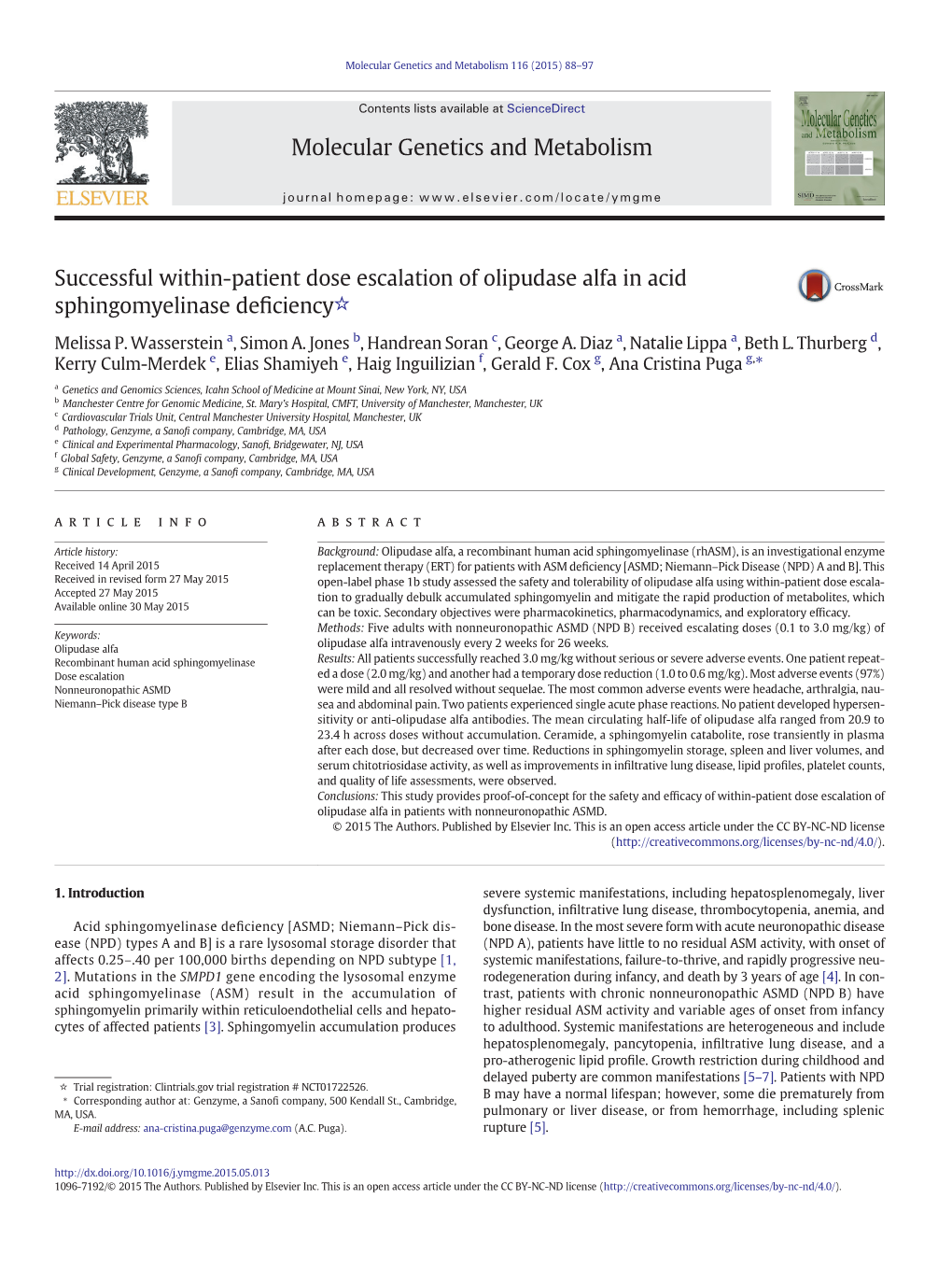 Successful Within-Patient Dose Escalation of Olipudase Alfa in Acid Sphingomyelinase Deficiency