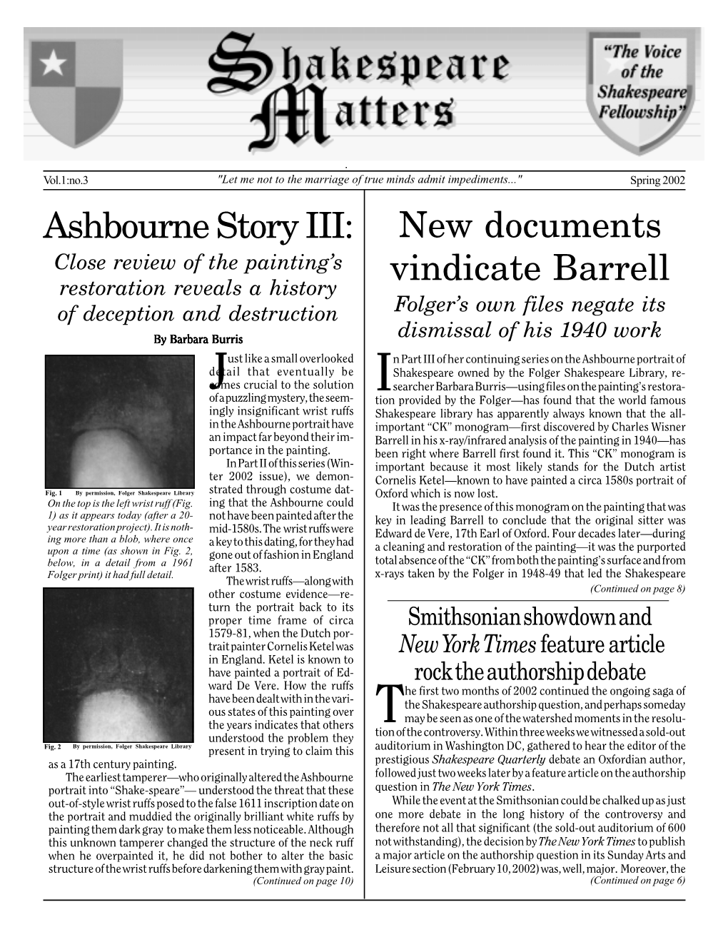 Ashbourne Story III: New Documents Vindicate Barrell