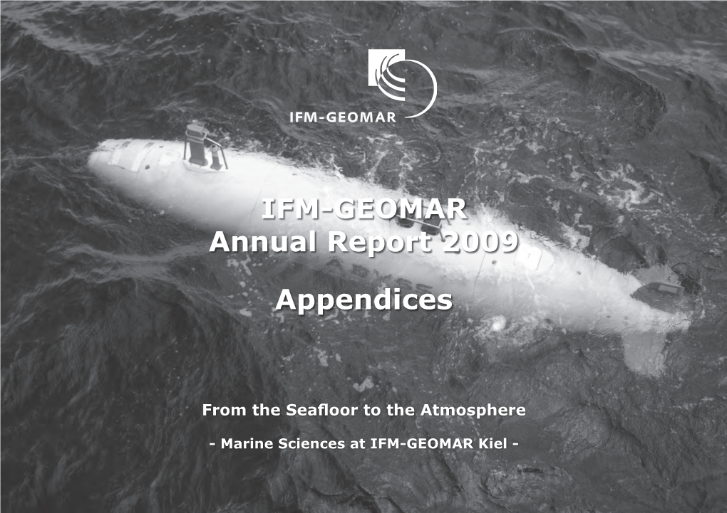 IFM-GEOMAR Annual Report 2009 Appendices