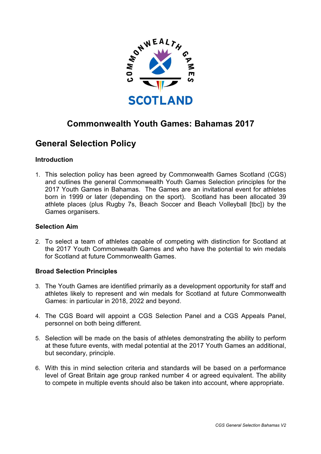 Commonwealth Youth Games: Bahamas 2017