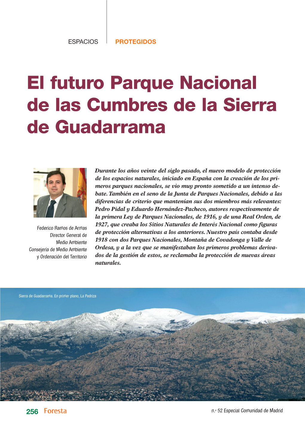 El Futuro Parque Nacional De Las Cumbres De La Sierra De Guadarrama