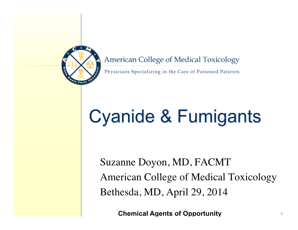 3Cyanide and Fumigants February 2014 Hoffman