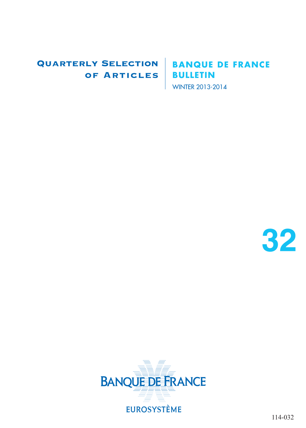 Quarterly Selection of Articles N° 32