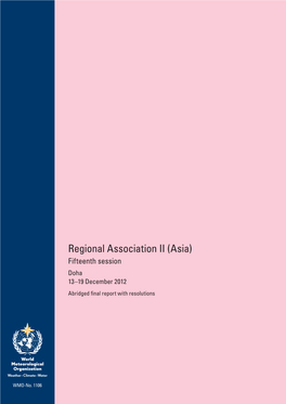 Asia) Fifteenth Session Doha 13–19 December 2012 Abridged Final Report with Resolutions