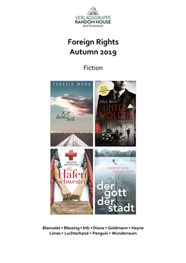 Foreign Rights Autumn 2019