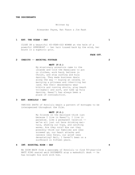 The Descendents – Entire Screenplay.Pdf