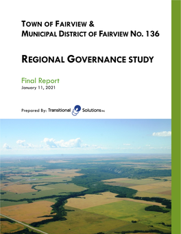 Fairview Regional Governance Study Final Report