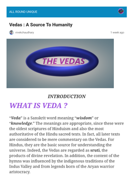 What Is Veda ?