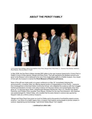 About the Perot Family