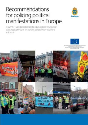 GODIAC – Good Practice for Dialogue and Communication As Strategic Principles for Policing Political Manifestations in Europe