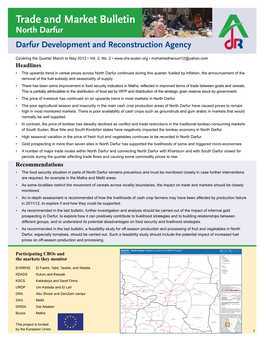 Trade and Market Bulletin • North Darfur