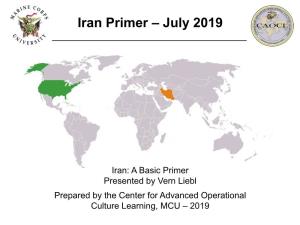 Iran Primer – July 2019