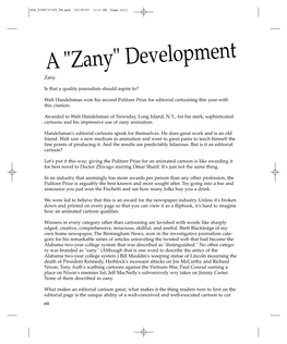 A"Zany" Development