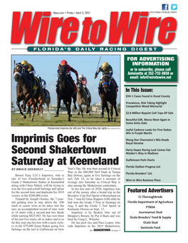 Imprimis Goes for Second Shakertown Saturday at Keeneland