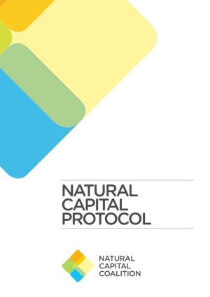 Natural Capital Protocol Natural Capital Protocol Natural Capital Protocol