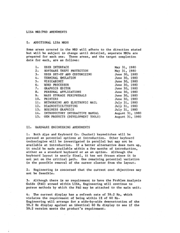 Apple Lisa MRD (Marketing Requirements Document)