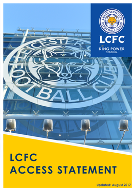 Lcfc Access Statement