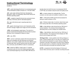 Instructional Terminology Film and TV Production 50.0602.00