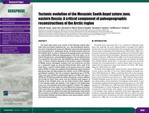 Tectonic Evolution of the Mesozoic South Anyui Suture Zone, GEOSPHERE; V