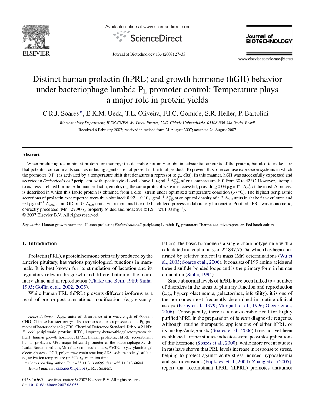 Distinct Human Prolactin (Hprl) and Growth Hormone (Hgh)