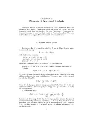 Normed Vector Spaces