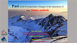 Past Trend of Temperature Changes in the Mountains of Iran, Future Outlook