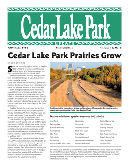 Cedar Lake Park Prairies Grow