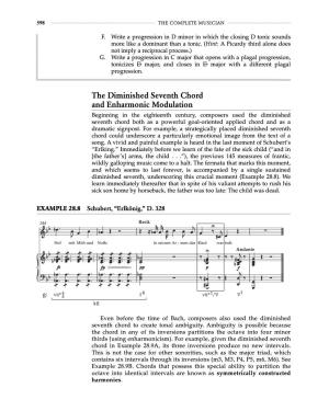 Chapter 28.5, the Diminished Seventh Chord in Modulation