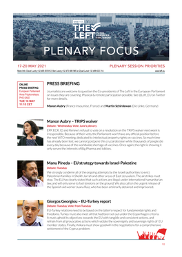 Plenary Focus