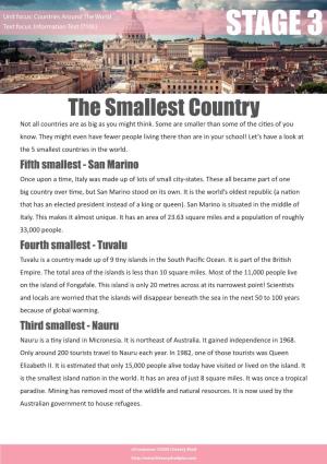 Smallest Country.Indd