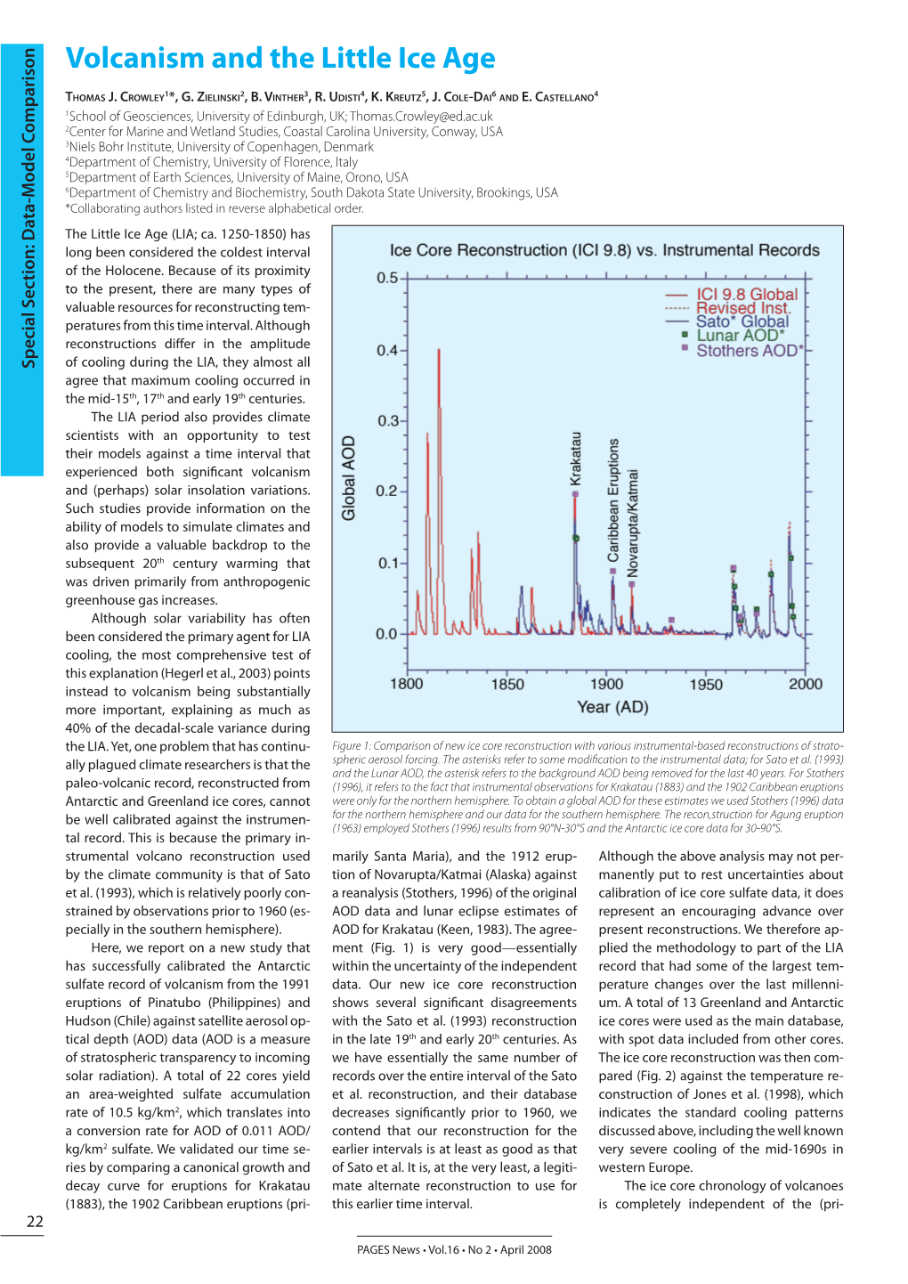 Volcanism and the Little Ice Age