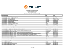 Page 1 of 3 Creating Care Connected Communities 695 Kenmoor Ave SE, Suite B Grand Rapids, Ml 49546 (844) 454-2443 | Info@Gl-Hc.Org |