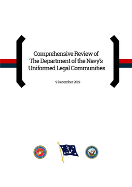 Comprehensive Review of the DON Uniformed Legal Communities