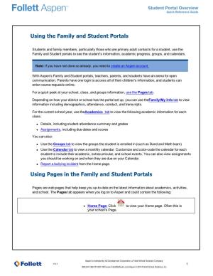 Student Portal Overview Guide