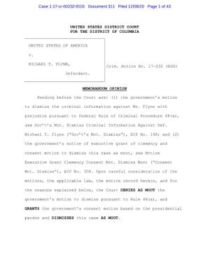 Case 1:17-Cr-00232-EGS Document 311 Filed 12/08/20 Page 1 of 43
