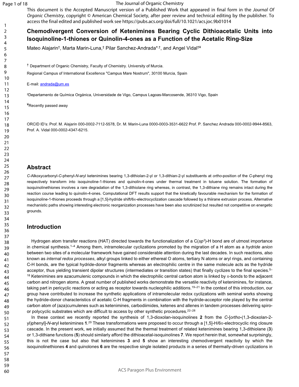 Chemodivergent Conversion of Ketenimines Bearing Cyclic