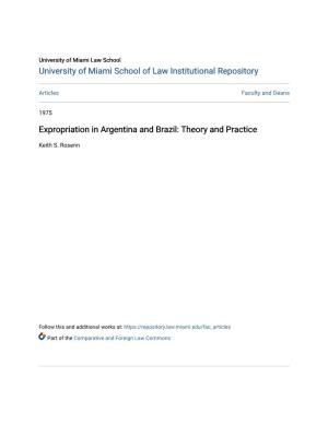 Expropriation in Argentina and Brazil: Theory and Practice