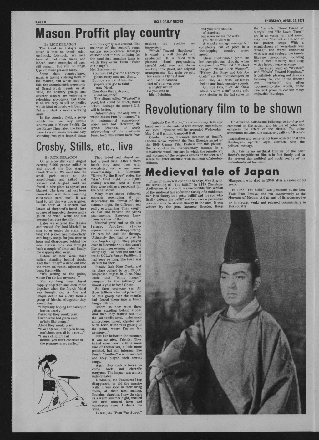 Revolutionary Film to Be Shown Medieval Tale of Japan